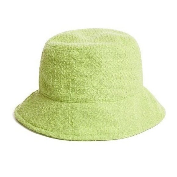 APPARIS Laura tweed packable women's bucket hat - LIME GREEN - Picture 1 of 9